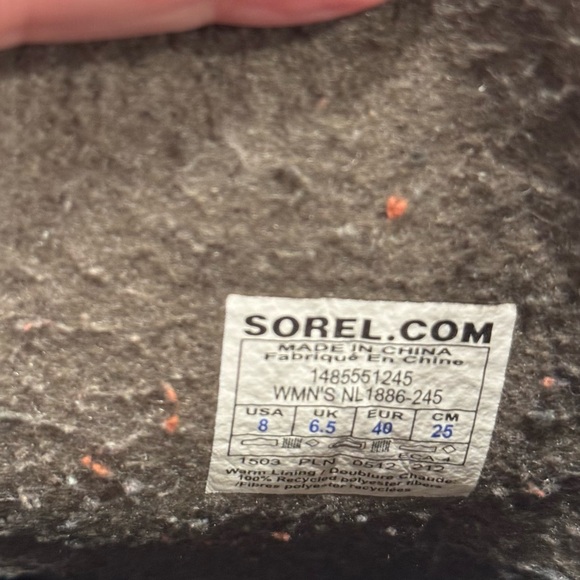 Sorel Cozy Boo Felt Winter Boots | Discontinued | Size 8 | Excellent Condition - Picture 8 of 8